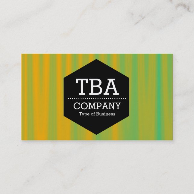 Carte De Visite Hexagon noir - Abstrait 090716(05) (Devant)