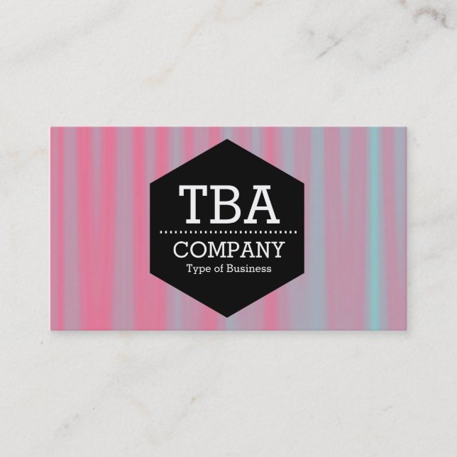 Carte De Visite Hexagon noir - Abstrait 090716(06) (Devant)