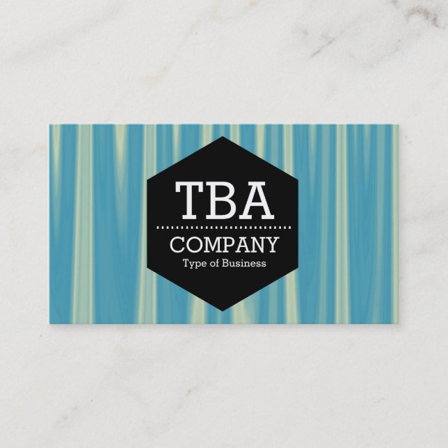 Carte De Visite Hexagon noir - Abstrait 090716(08) (Devant)