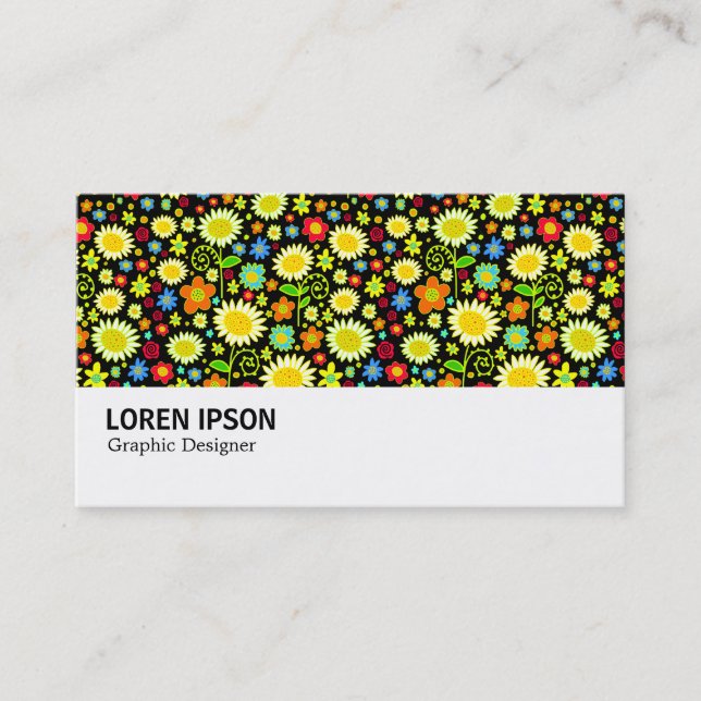 Carte De Visite Hi-Phi - 0114 - Fleurs de printemps (Devant)