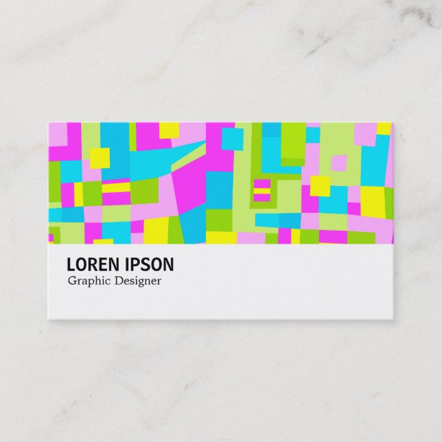 Carte De Visite Hi-Phi - 0120 - Colorful Abstrait (Devant)