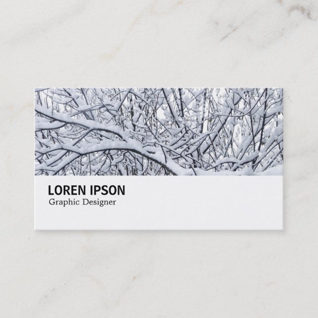 Carte De Visite Hi-Phi - 0132 - Branches de neige (Devant)