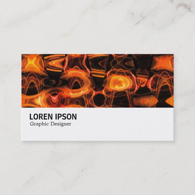 Carte De Visite Hi-Phi - 0134 - Flamme Abstraite 02 (Devant)