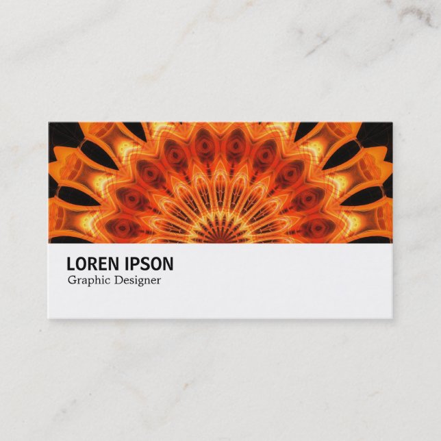 Carte De Visite Hi-Phi - 0137 - Orange Kaleidoscope (Devant)