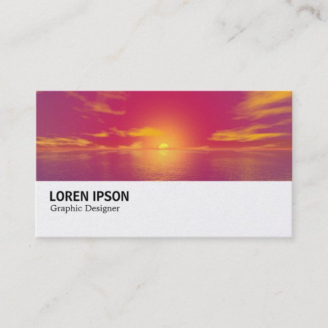 Carte De Visite Hi-Phi - 0138(Or) - Sunrise Sunset (Devant)