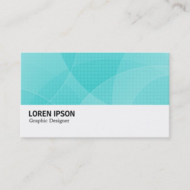 Carte De Visite Hi-Phi - 0170 - Courbes - Cyan (Devant)