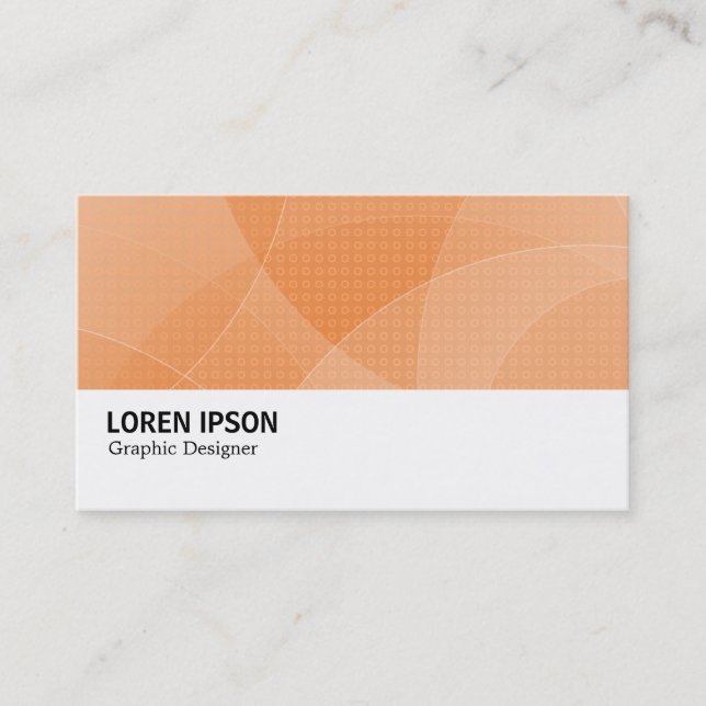 Carte De Visite Hi-Phi - 0172 - Courbes - Orange (Devant)
