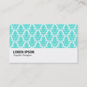 Carte De Visite Hi-Phi - 0219 - Aqua Damask