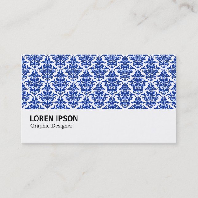 Carte De Visite Hi-Phi - 0220 Navy Damask (Devant)
