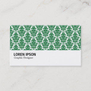 Carte De Visite Hi-Phi - 0229 Forest Green Damask
