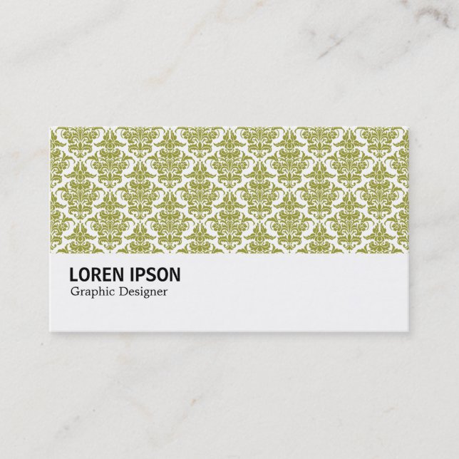 Carte De Visite Hi-Phi - 0237 Olive Damask (Devant)