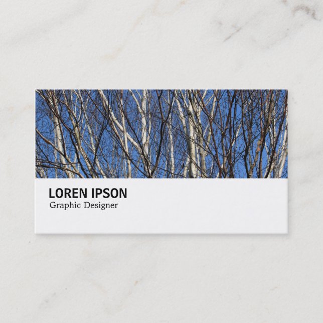Carte De Visite Hi-Phi - 0279 - Branches de bouleau d'argent (Devant)
