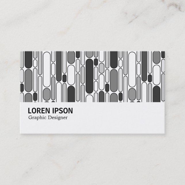 Carte De Visite Hi-Phi - 0323 - Abstrait 100624 - Tons de gris (Devant)