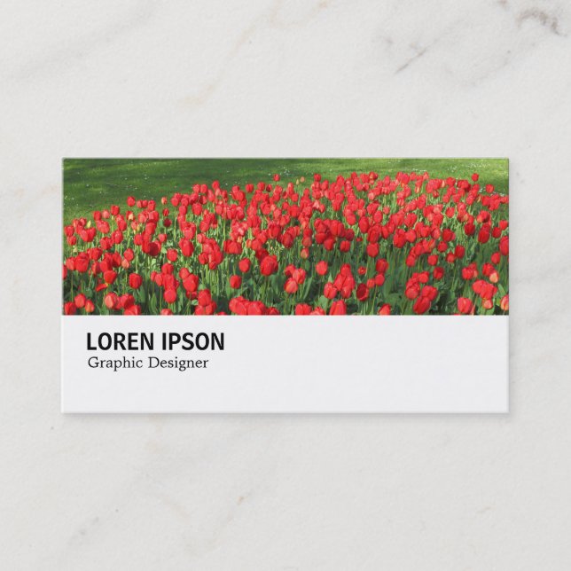 Carte De Visite Hi-Phi - 0375 - Lit de Tulipes Rouges 02 (Devant)