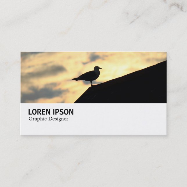 Carte De Visite Hi-Phi - 0389 - Coucher de soleil pour goélands ar (Devant)