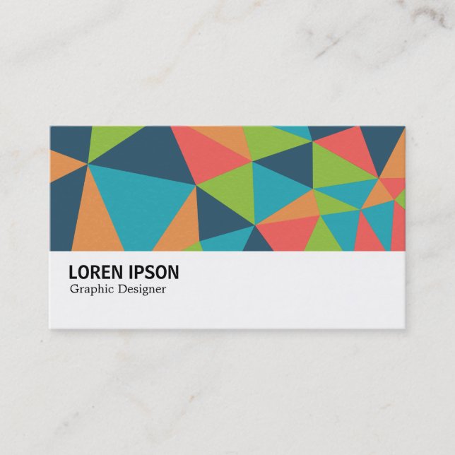Carte De Visite Hi-Phi - 0393 - Triangles Abstrait 04 (Devant)