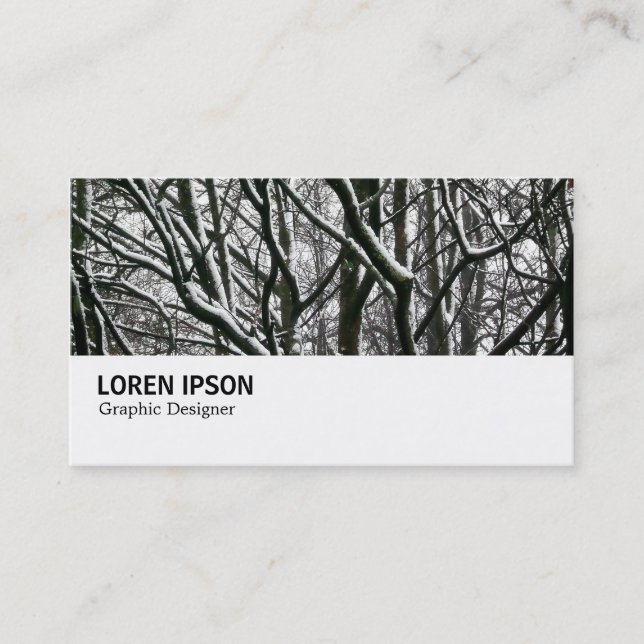 Carte De Visite Hi-Phi - 053 - Branches dans la neige (Devant)