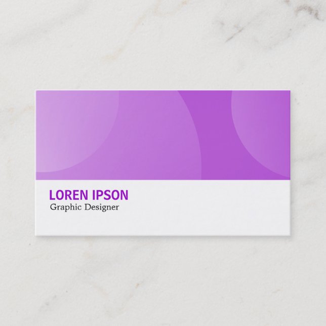 Carte De Visite Hi-Phi - 067 - Bulles violettes (Devant)
