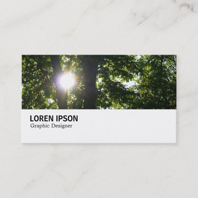 Carte De Visite Hi-Phi - 095 - Soleil à travers les arbres (Devant)