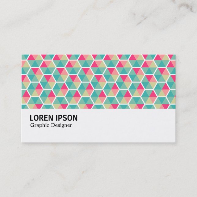 Carte De Visite Hi-Phi - Motif Hexagonal 02 (Devant)