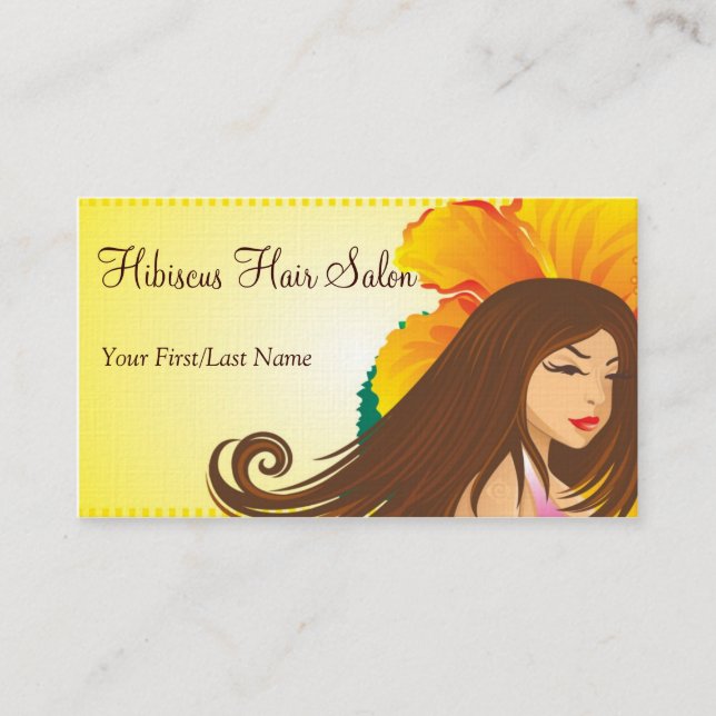 Carte De Visite hibiscus gal ~ bc (Devant)