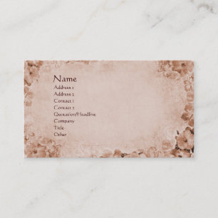 Carte De Visite Hibiscus vintage