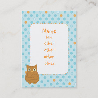 Carte De Visite Hibou