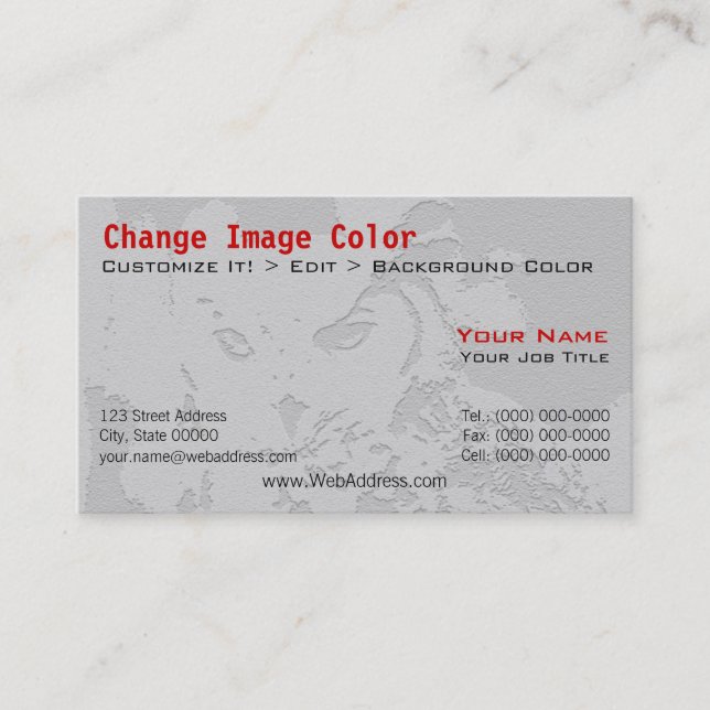 Carte de visite hibou (Devant)