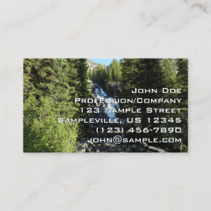 Carte De Visite Hidden Falls dans le parc national de Grand Teton