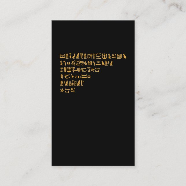 Carte De Visite Hiéroglyphes égyptiens Égypte ancienne (Devant)