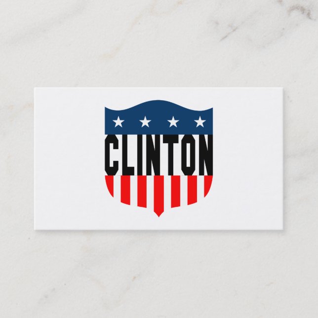 Carte De Visite hillary clinton étoiles et rayures (Devant)
