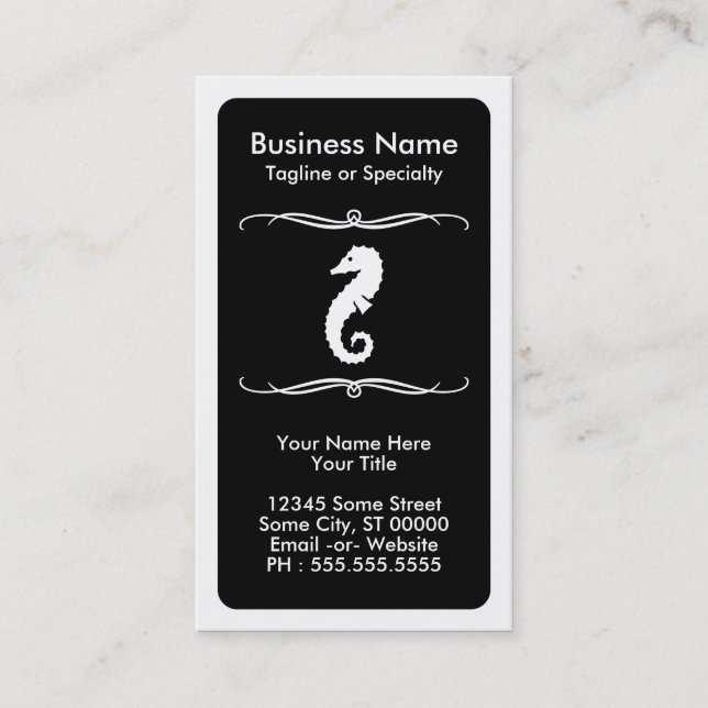Carte De Visite hippocampe mod (Devant)