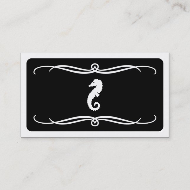 Carte De Visite hippocampe mod (personnalisable en couleur) (Devant)