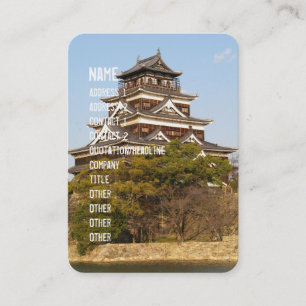 Carte De Visite Hiroshima Castle 広 島 城, Hiroshima, Japon