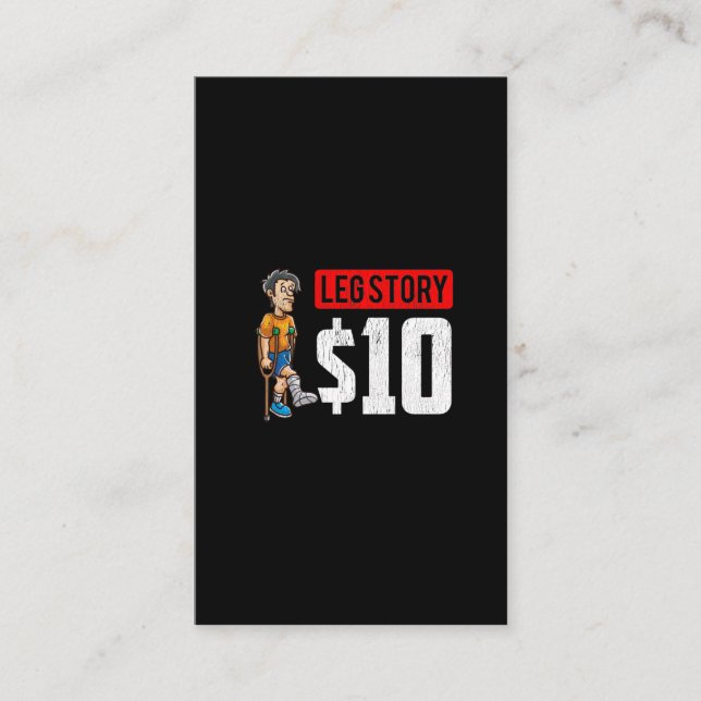 Carte De Visite Histoire de la jambe Os brisé Obtenir le bien Chir (Devant)