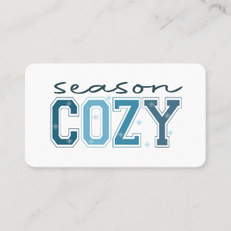 Carte De Visite Hiver drôle froid, c'est la saison d'être gelé