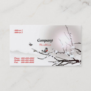 Carte de visite hivernale