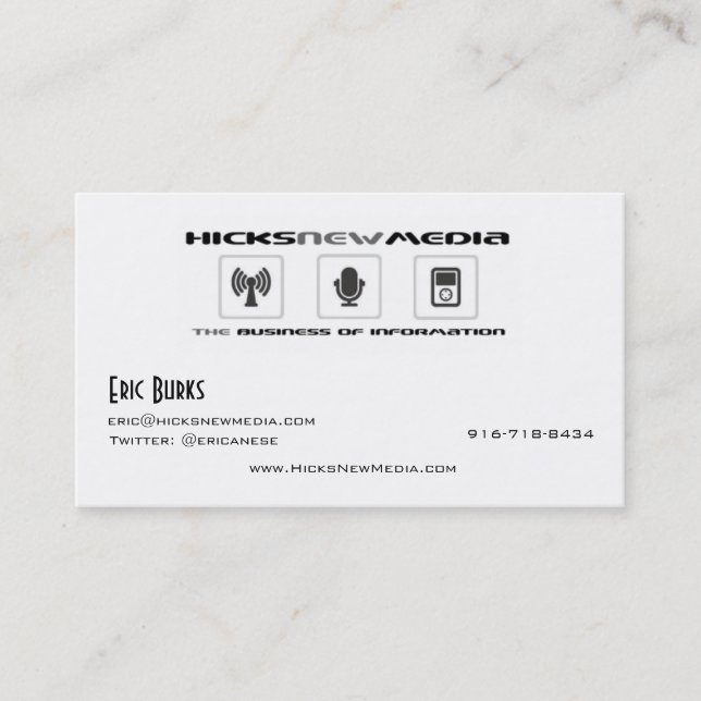 Carte De Visite HNM-Éric (Devant)