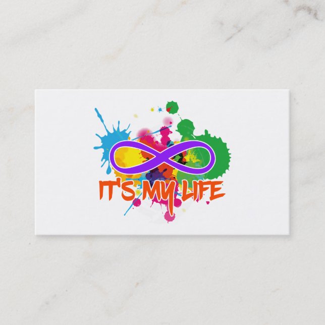 Carte De Visite holiES - Lemniscate - C'est ma vie Splashes (Devant)