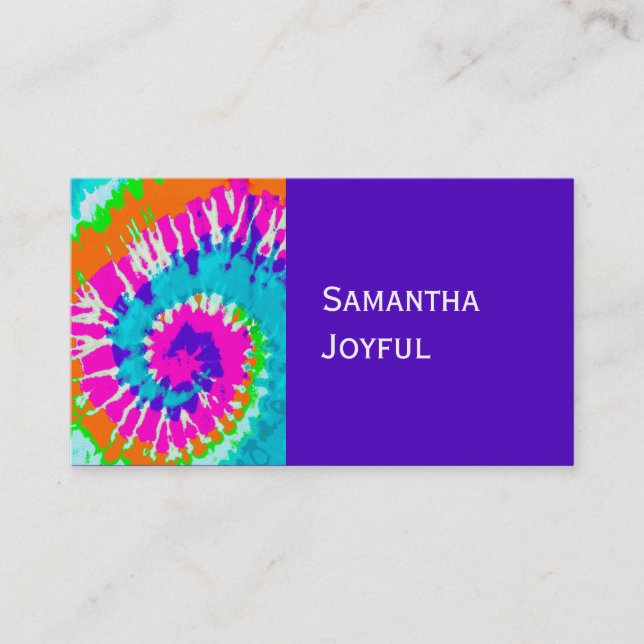 Carte De Visite holiES - Power Spiral Batik Style (Devant)