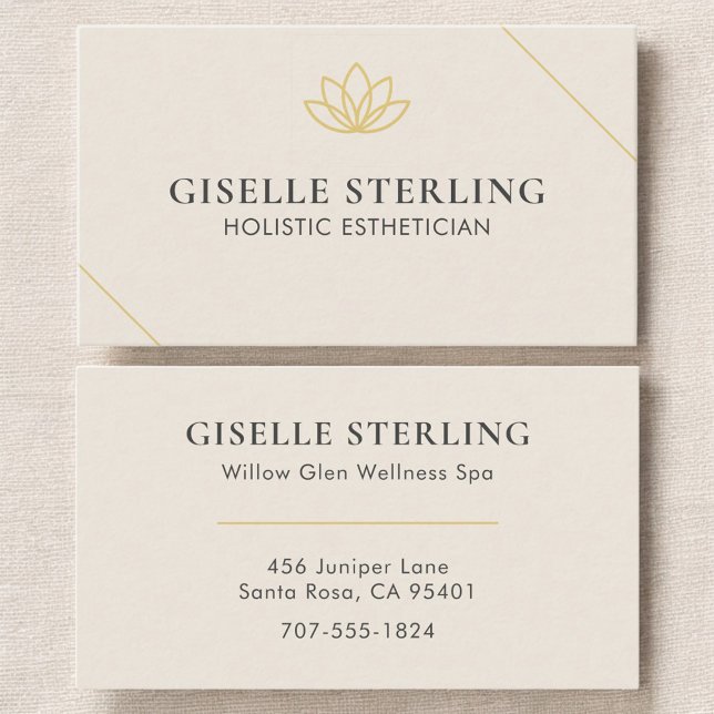 Carte De Visite Holistic Esthetician (Créateur téléchargé)