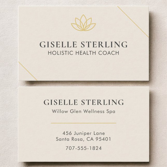 Carte De Visite Holistic Health Coach (Créateur téléchargé)