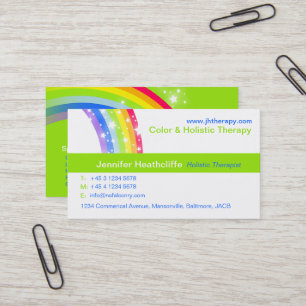 Carte de visite holistique de société de thérap