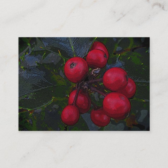 Carte De Visite Holly Berries ATC (Devant)