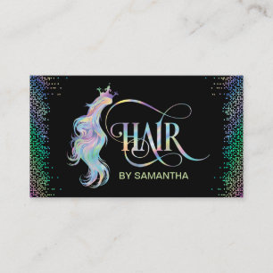 Carte De Visite Hologram Hair styliste holographe moderne