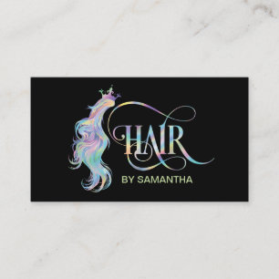 Carte De Visite Hologram Hair styliste holographe moderne