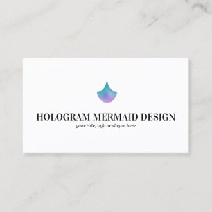 Carte De Visite Hologramme de sirène