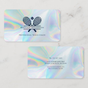 Carte De Visite Hologramme de tennis moderne
