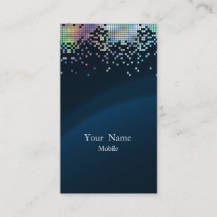 Carte De Visite Hologramme élégant de paillettes