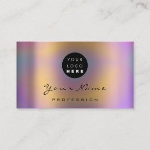 Carte De Visite Holographe de maquillage de logo : Holographe Abst